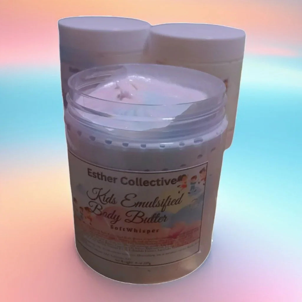SoftWhisper Kids Emulsified Body Butter – Fun, Hydrating Skincare for Kids | Esther Collective LLC by Esther Collective store