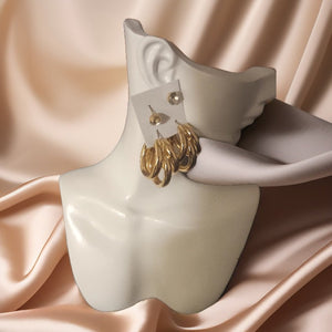 Luxe Gold Hoop Earrings Set