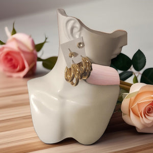 Luxe Gold Hoop Earrings Set