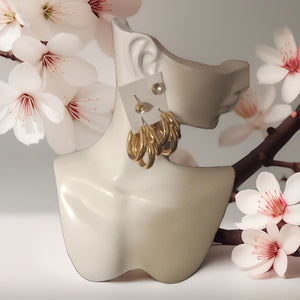 Luxe Gold Hoop Earrings Set