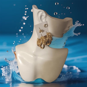 Luxe Gold Hoop Earrings Set