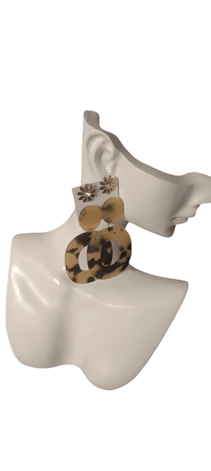 Wildldflower Tortoiseshell Drop Earrings