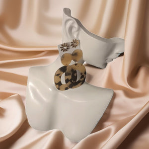 Wildldflower Tortoiseshell Drop Earrings