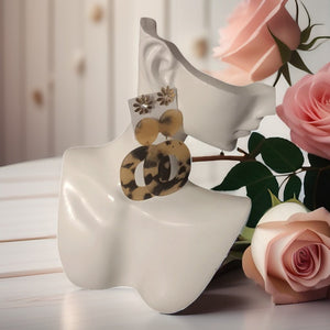 Wildldflower Tortoiseshell Drop Earrings