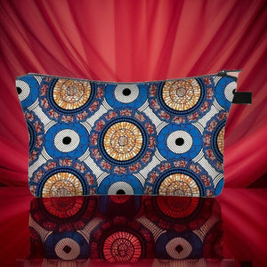 Ethnic Print Cosmetic Bag - Afro Ladies Toiletry Bag