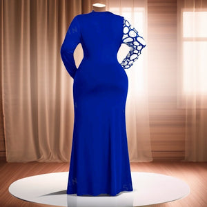 Geometric Elegance Mermaid Dress