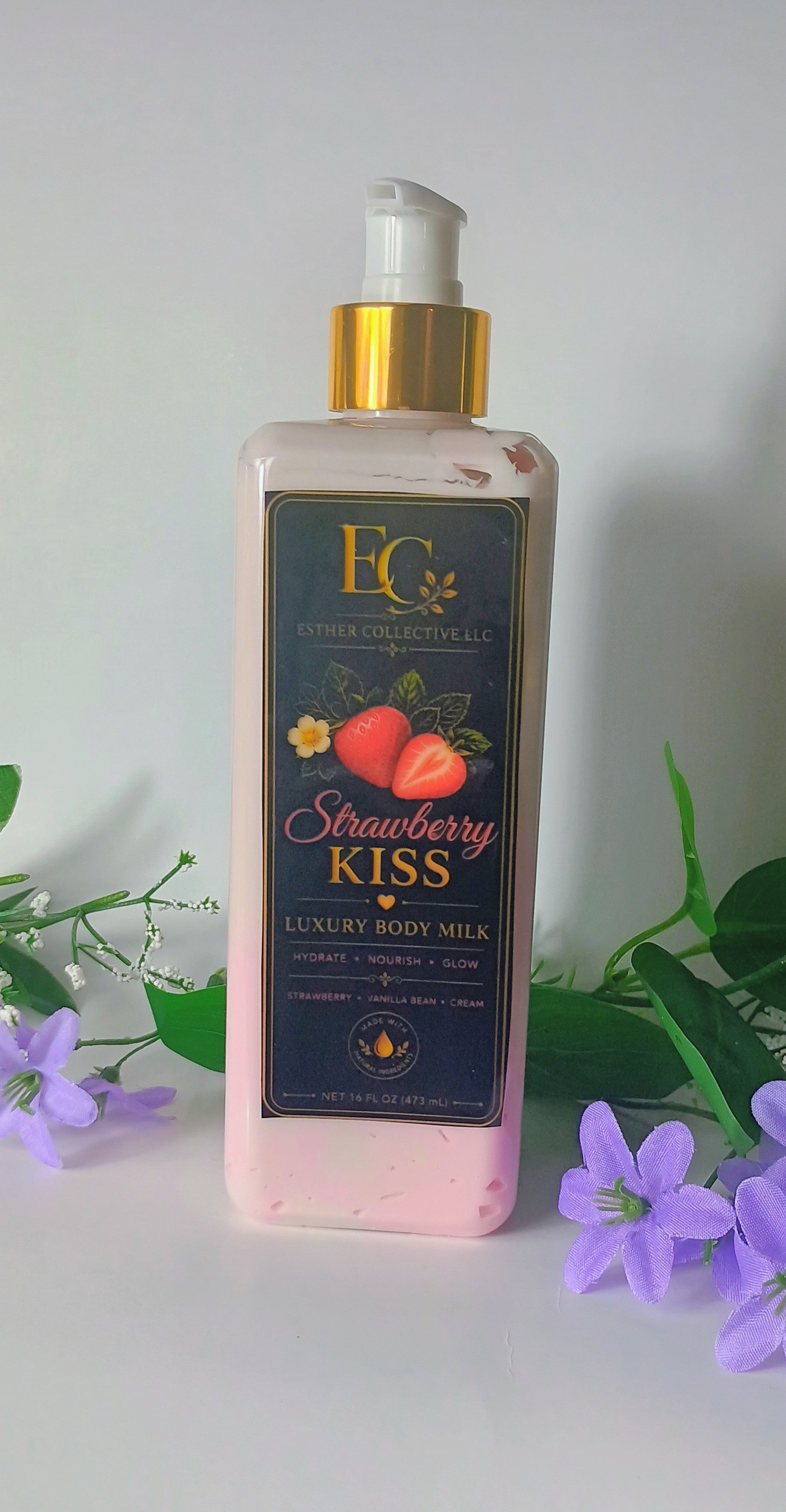 Strawberry Crème Glow — Luxury Body Milk by Esther Collective store