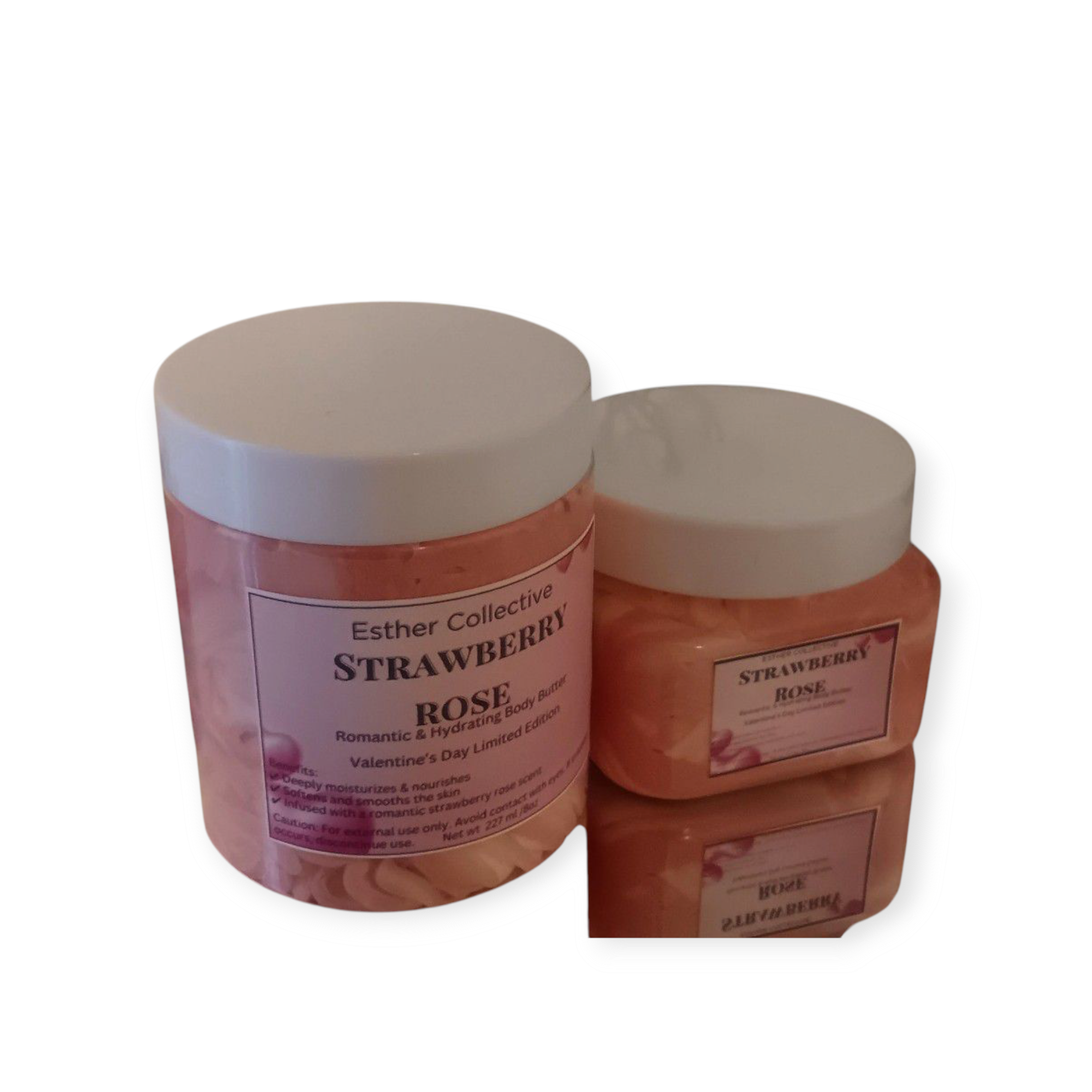 Strawberry Rose Body Butter – Deeply Hydrating, Luxuriously Scented Skincare | Available in 4oz & 8oz