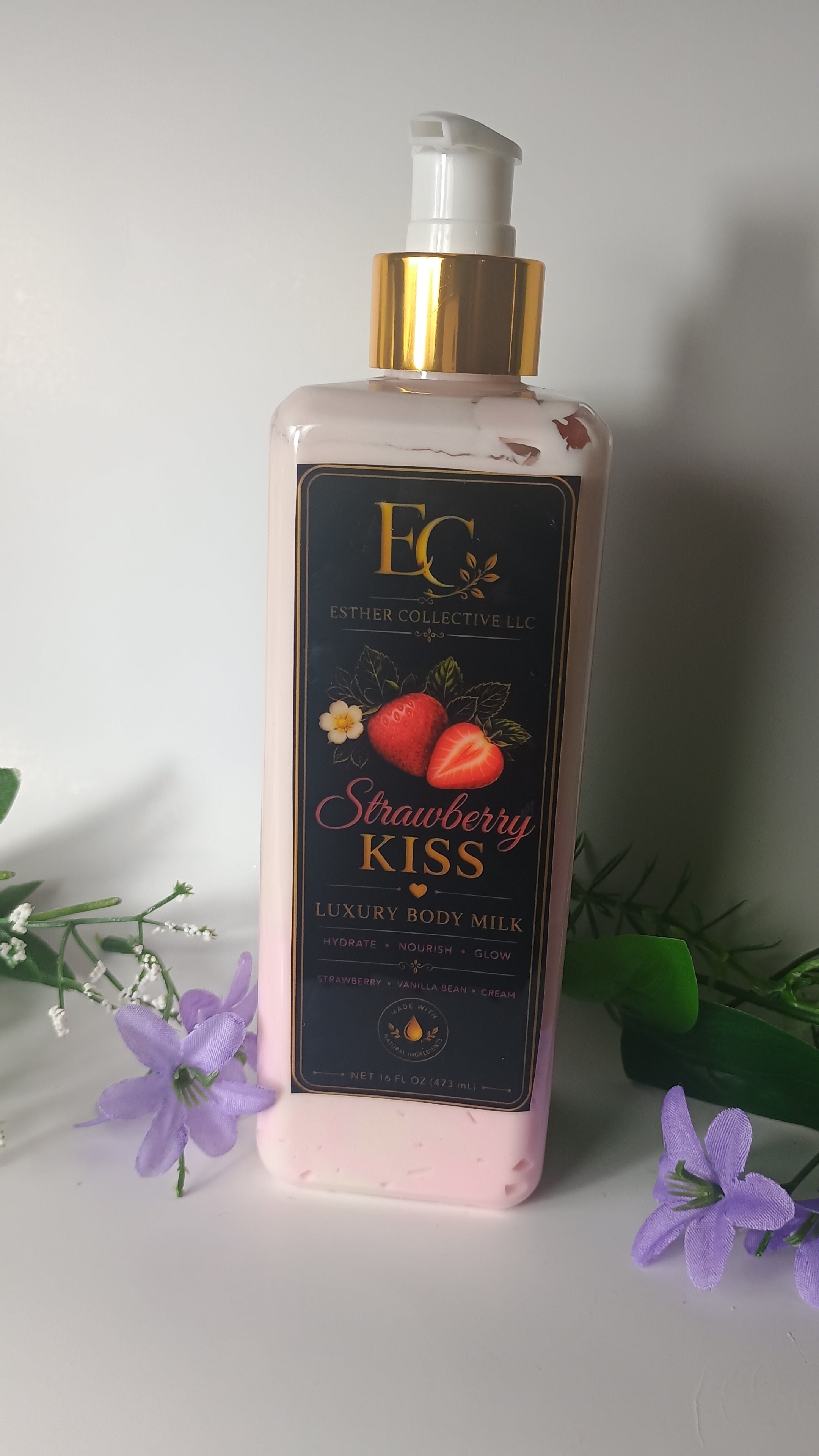 Strawberry Crème Glow — Luxury Body Milk by Esther Collective store