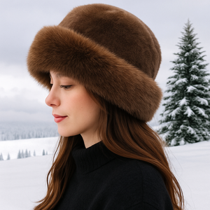Luxury Winter Faux Fur Bucket Hat – Plush, Warm & Stylish by Esther Collective store