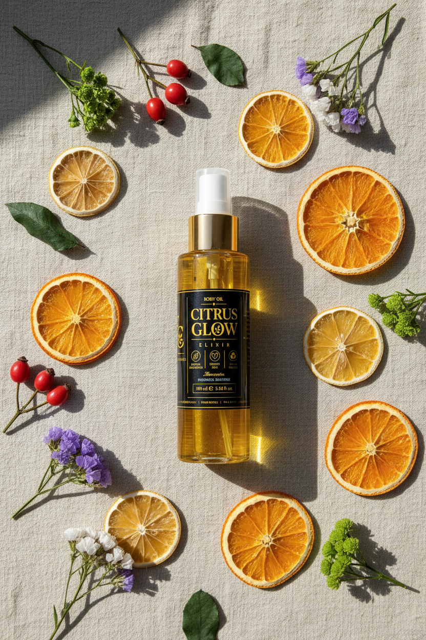 Citrus Glow Elixir Body Oil by Esther Collective store