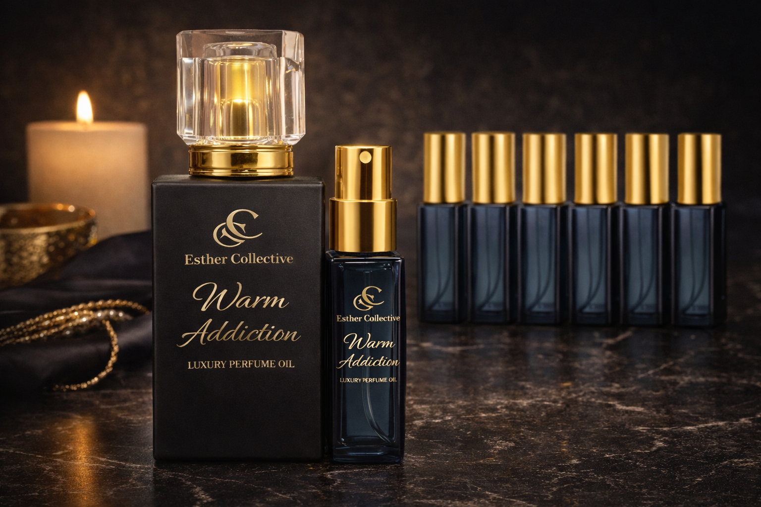 Warm Addiction – Luxury Perfume Body Oil by Esther Collective store