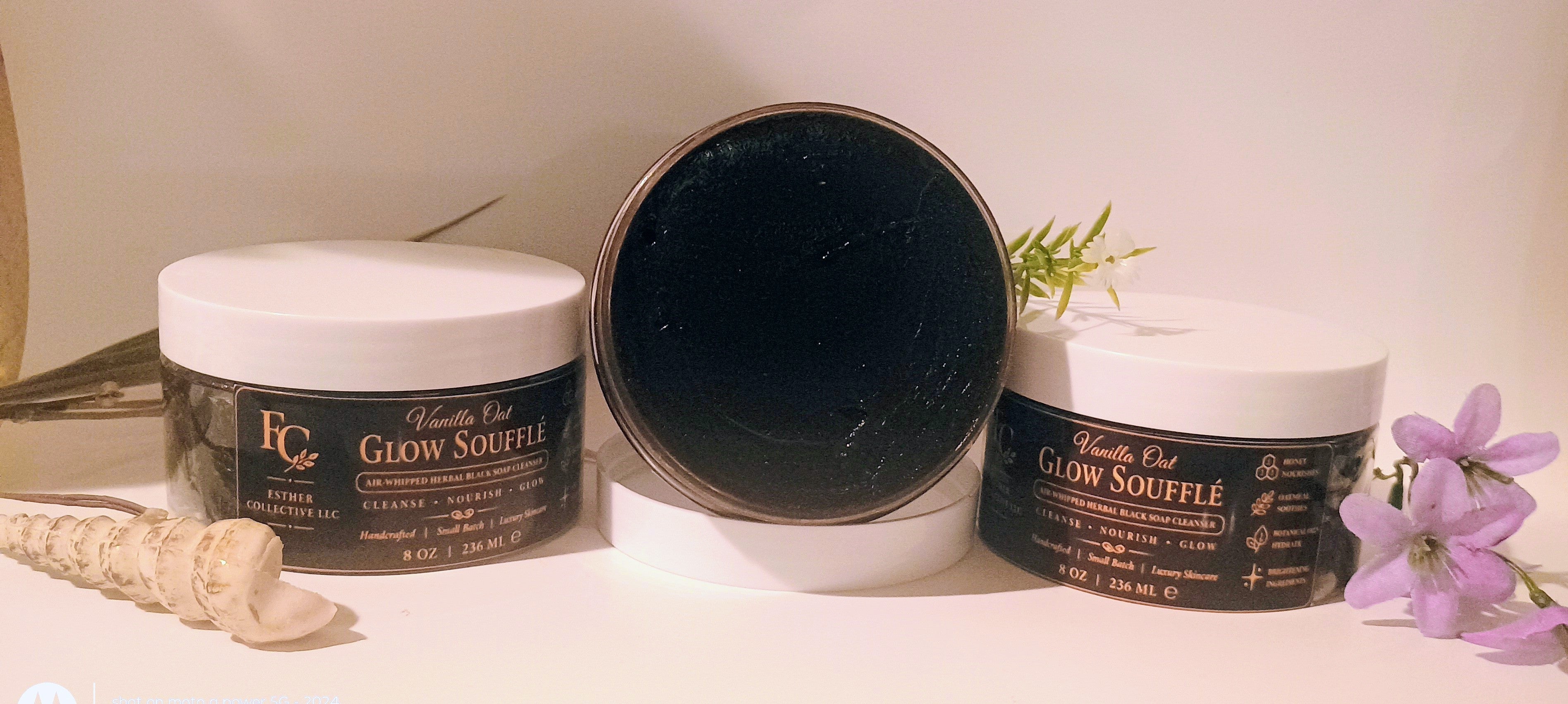 Vanilla Oat Glow Soufflé Black Soap Cleanser by Esther Collective store