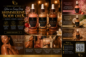 Shimmering Body Oils Collection — All 3 Scents Bundle by Esther Collective store