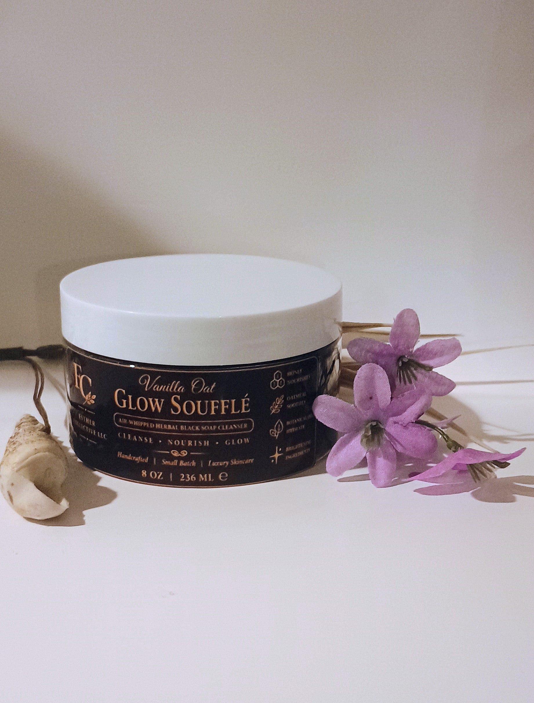 Vanilla Oat Glow Soufflé Black Soap Cleanser by Esther Collective store