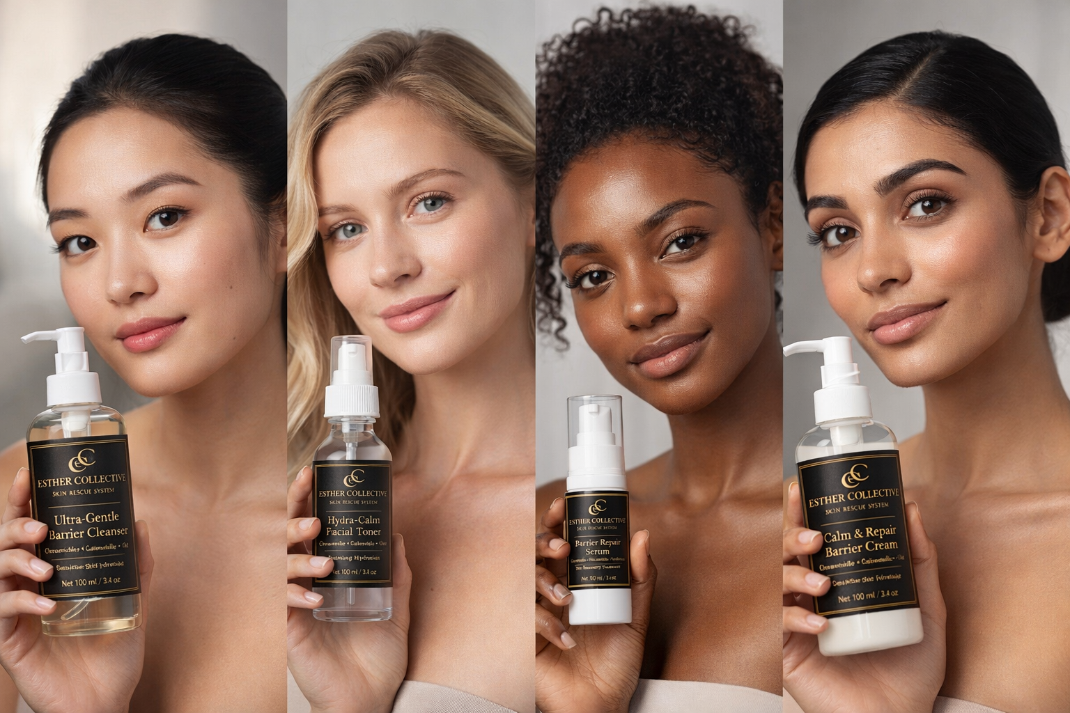 Esther Collective Skin Rescue System – Barrier Repair Skincare Set for Sensitive, Irritated & Dry Skin by Esther Collective store