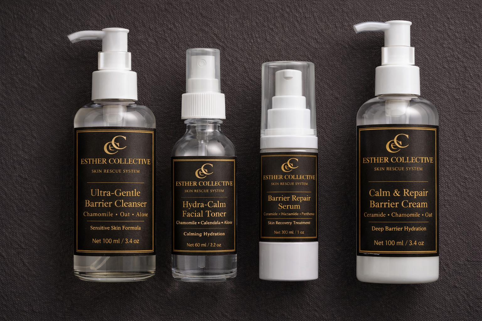 Esther Collective Skin Rescue System – Barrier Repair Skincare Set for Sensitive, Irritated & Dry Skin by Esther Collective store