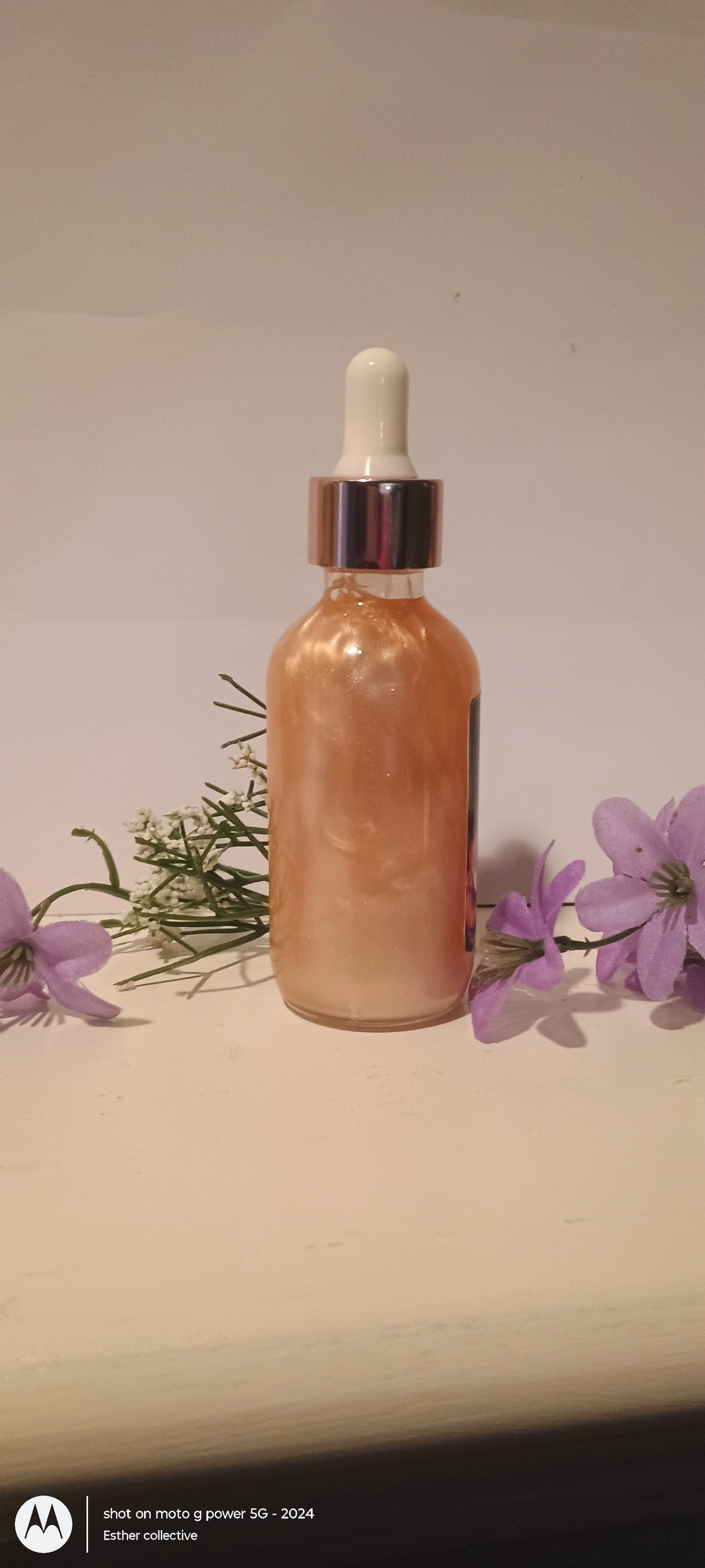 Sweet Fruity Vanilla Shimmering Body Oil by Esther Collective store