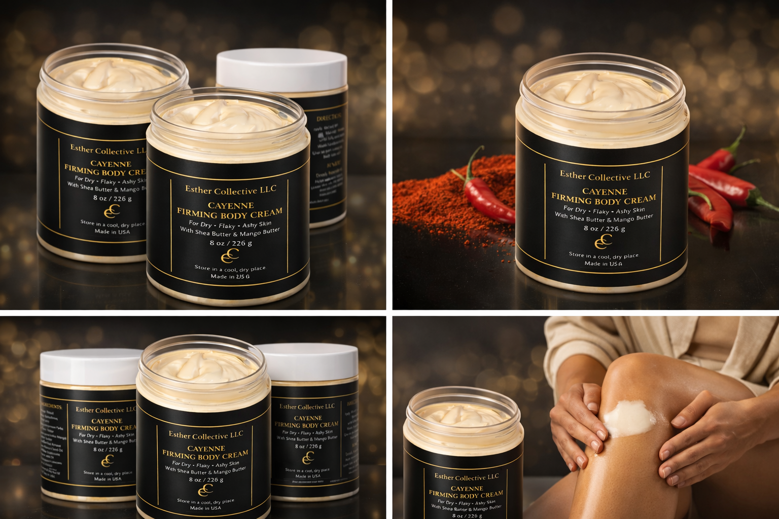 Cayenne Pepper Body Butter – Firming, Smoothing & Natural Glow by Esther Collective store
