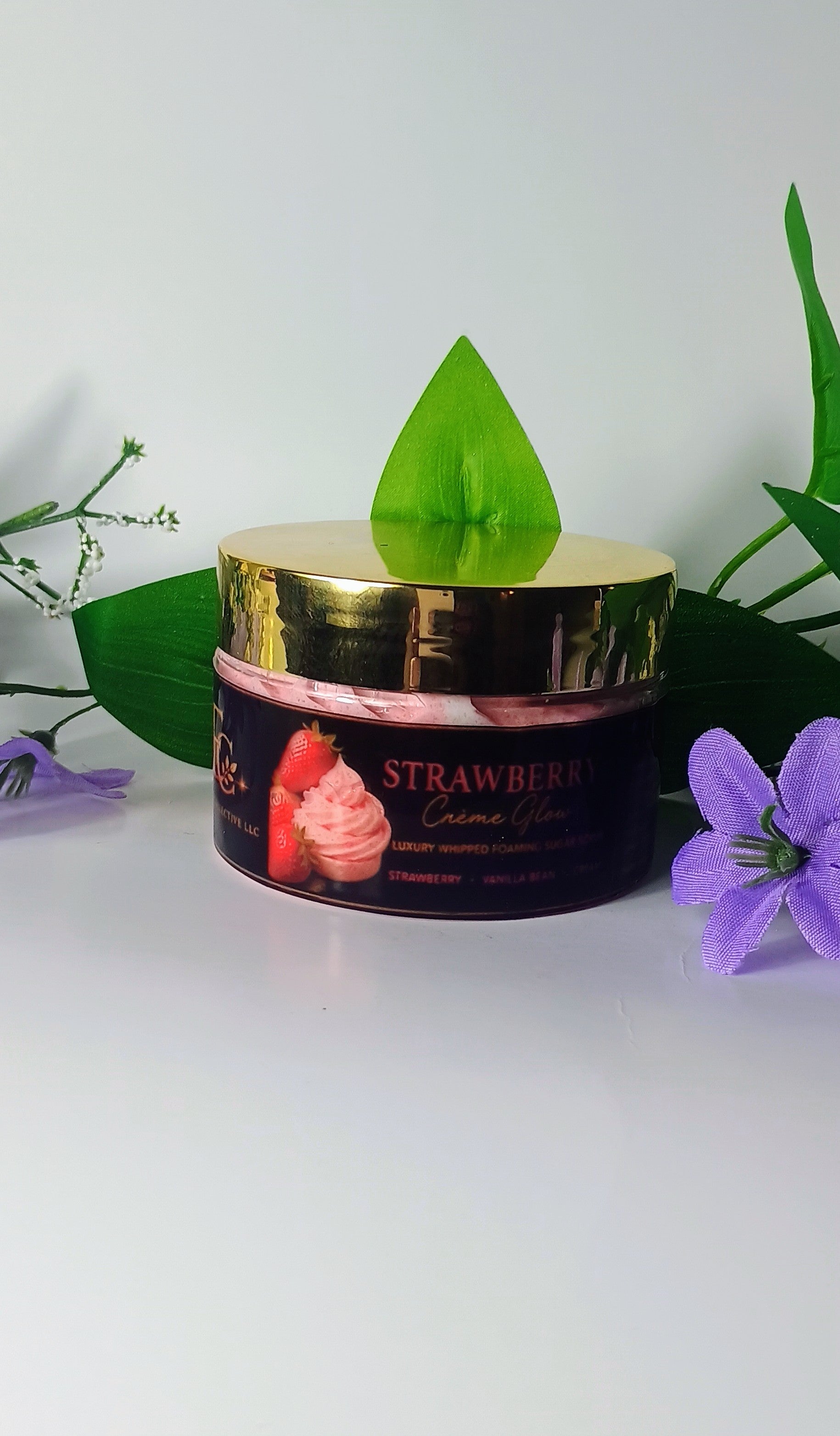 Strawberry Crème Glow — Luxury Whipped Body Scrub by Esther Collective store