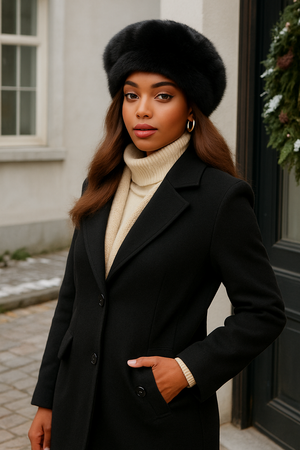 Chic Long Lapel Blazer Jacket – Black by Esther Collective store