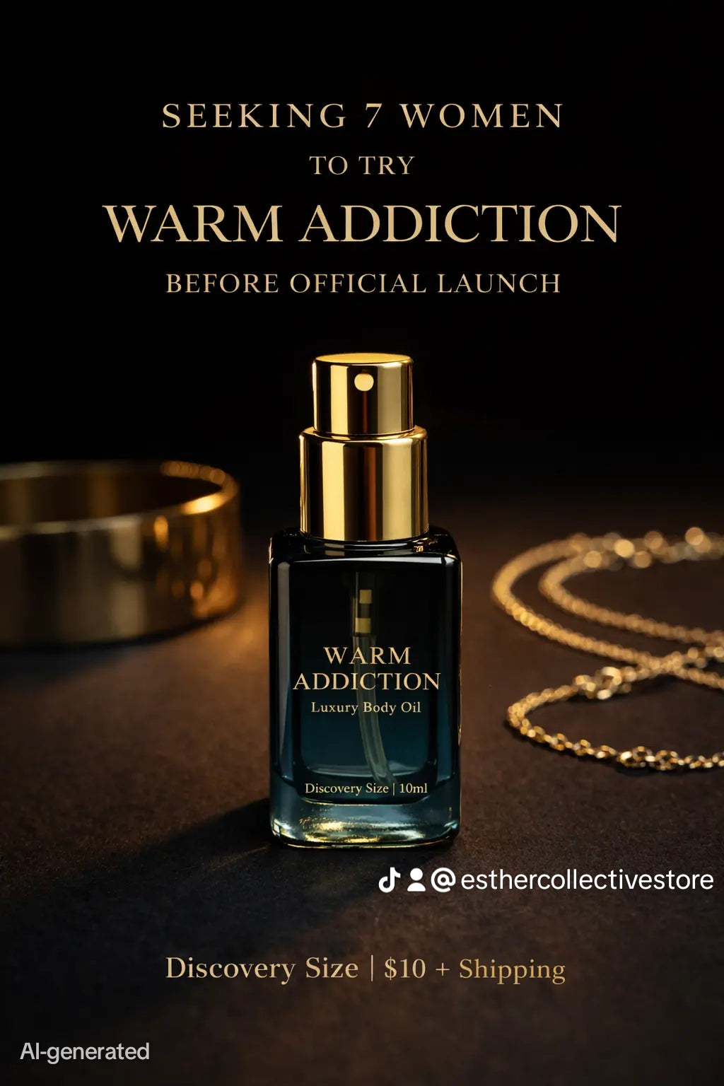 Warm Addiction – Luxury Perfume Body Oil by Esther Collective store