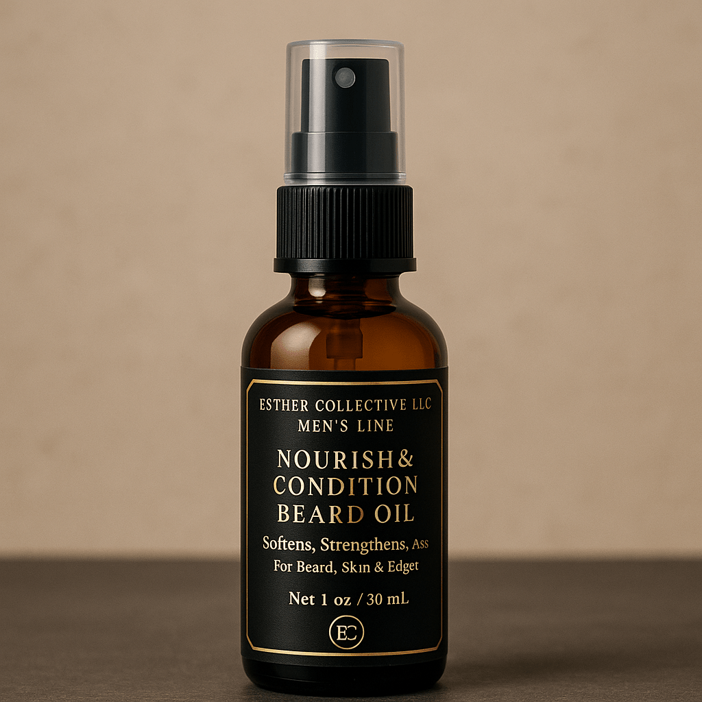 Esther Collective Men’s Line – Nourishing Beard Oil Hydrate. Soften. Shine. Groom with confidence. by Esther Collective store