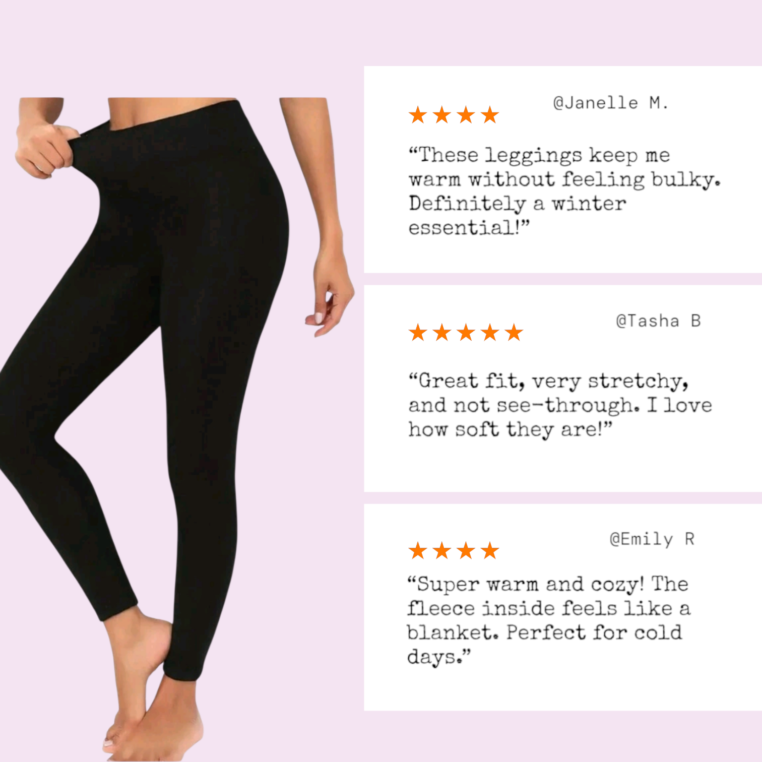 🔥 Thermal Fleece-Lined Winter Leggings – Ultimate Warmth & Comfort by Esther Collective store