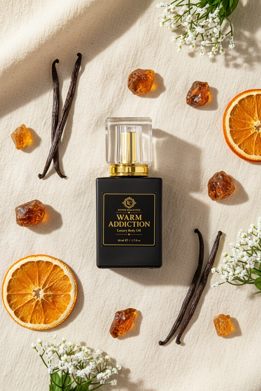 Warm Addiction Luxury Body Oil by Esther Collective store